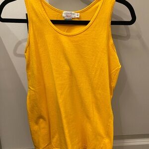 Calvin Klein Fitted Yellow Gold Tank Top